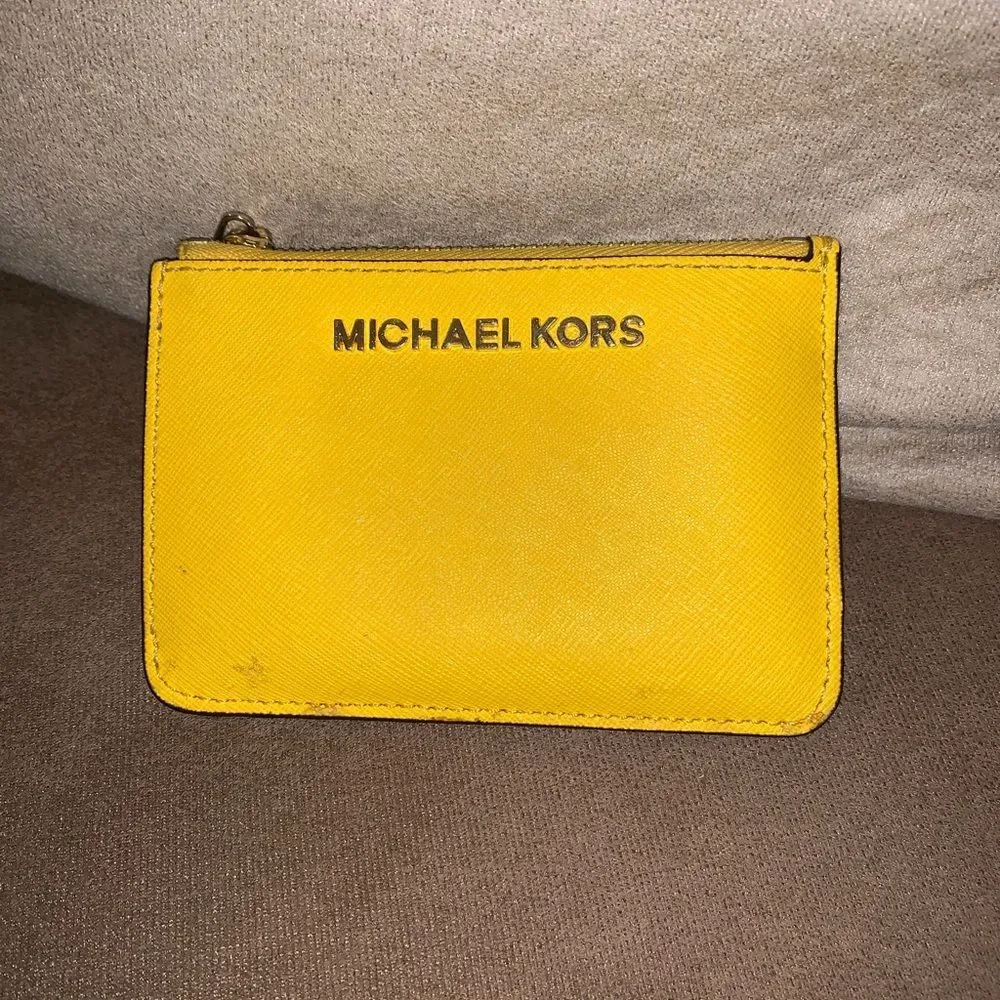 Michael Kors Sunflower Coin Pouch‎ with ID